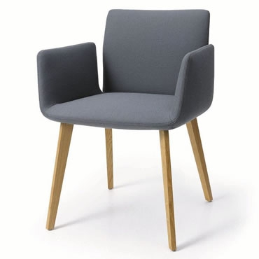 Photograph of a Gray Upholstered Chair from Design in Valencia