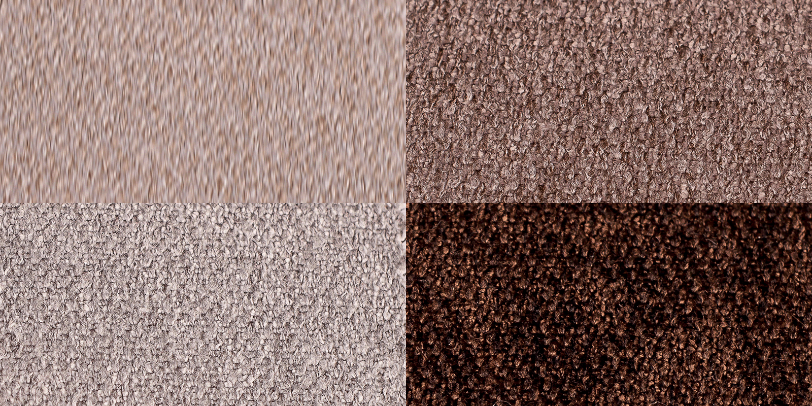 Photography upholstered with fabric of different colors