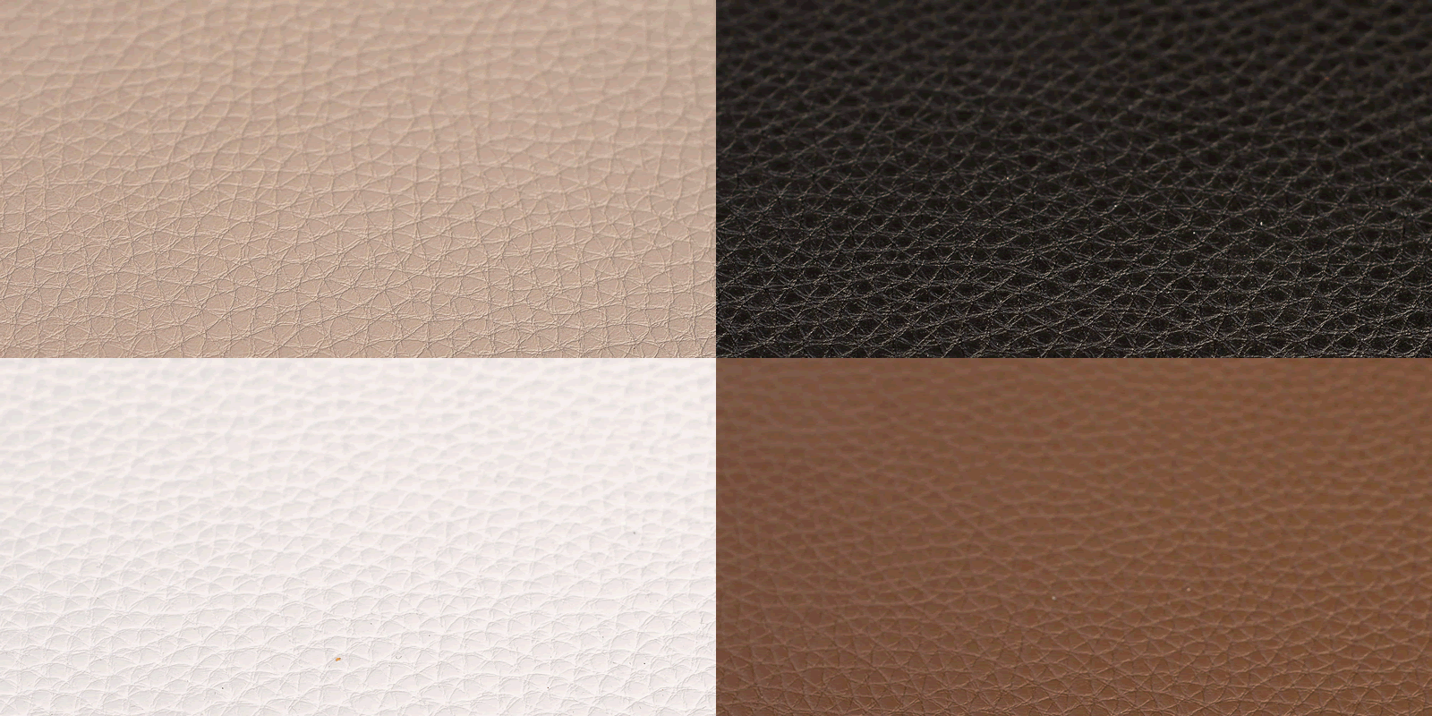 Photograph of leather upholstery of different colors