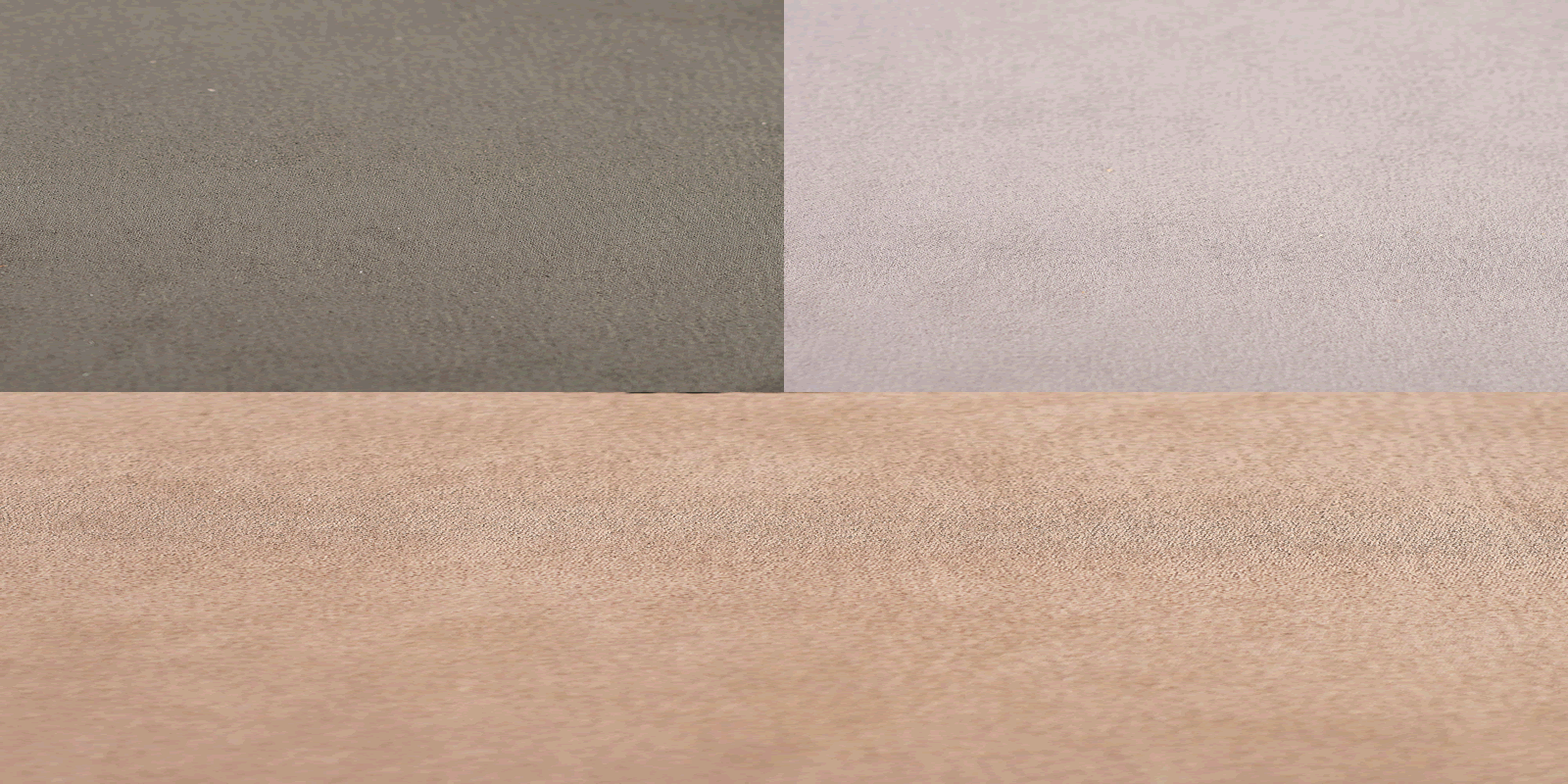 Photography upholstered with Nubuck of different colors